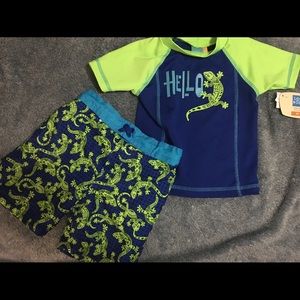 New Toddler Boy's Swimsuit Set